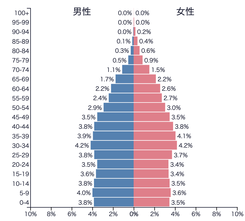 ベトナムの人口ピラミッド